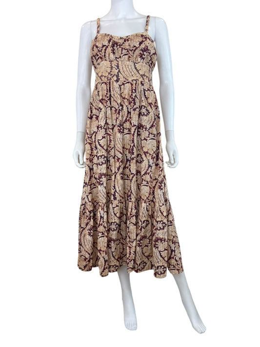 ULLA JOHNSON Nadine Sweetheart Cami Midi Dress Size XS