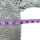 the great. Cream Crochet Knit Sweater Size O/S