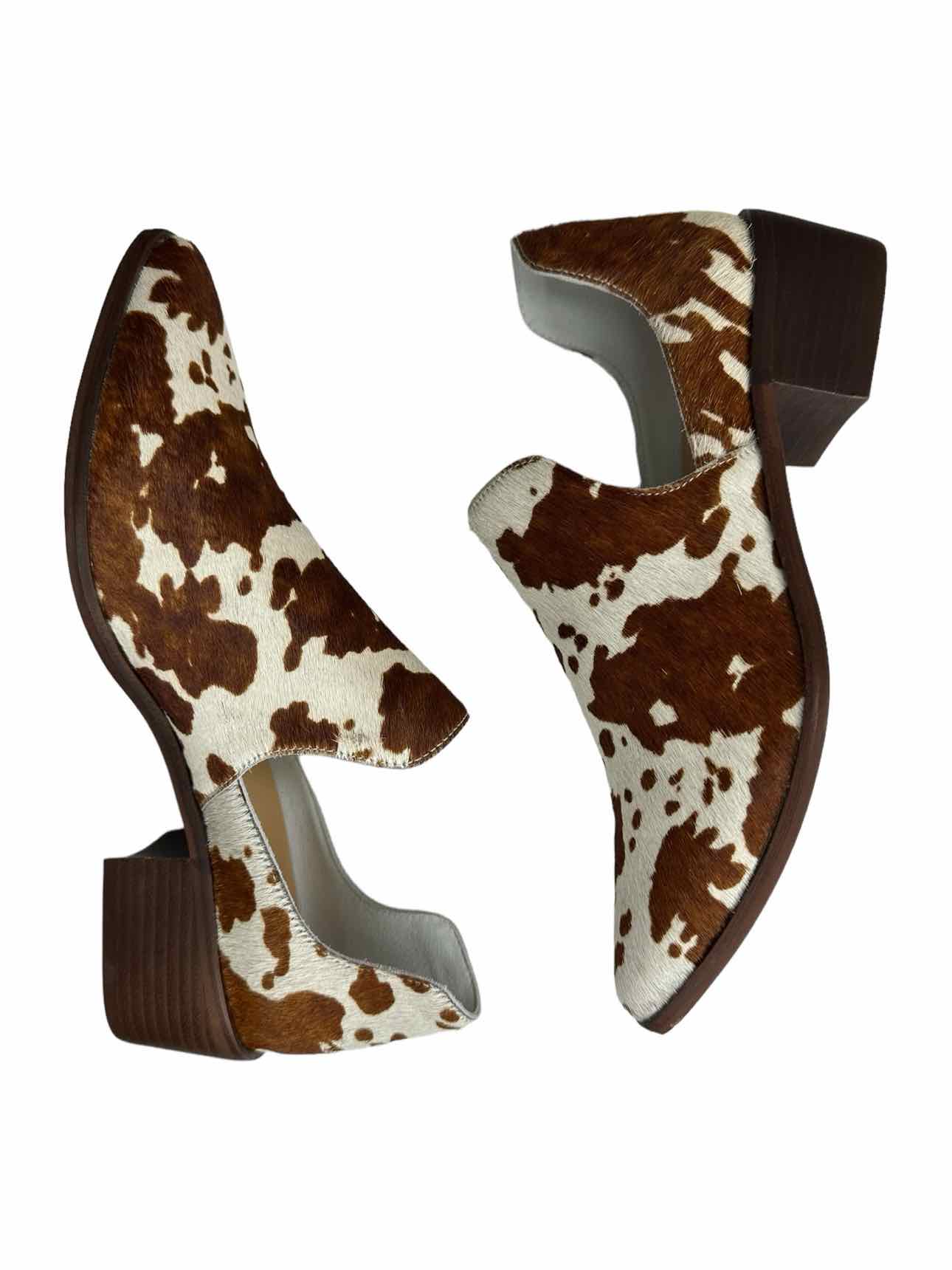 CHINASE LAUNDRY NWT FORTUNE Cow Print Cowhide Bootie Size 8.5