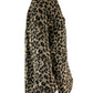 Talbots NWT Brown Leopard Print Wool Coat Size M