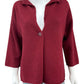 EILEEN FISHER Dark Red Cardigan Size S