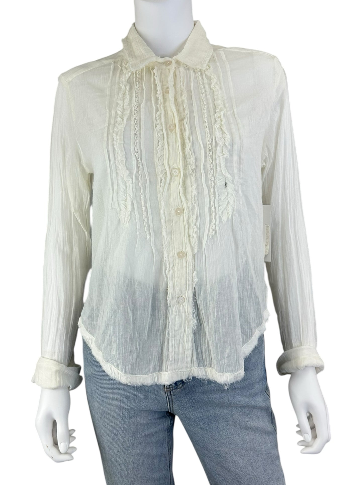 Free People Size S Button-Down Shirt