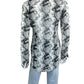 Cabi Black And White Sheer Button-Down Size XS
