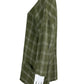 EILEEN FISHER 100% Organic Linen Green Plaid Blouse Size XL