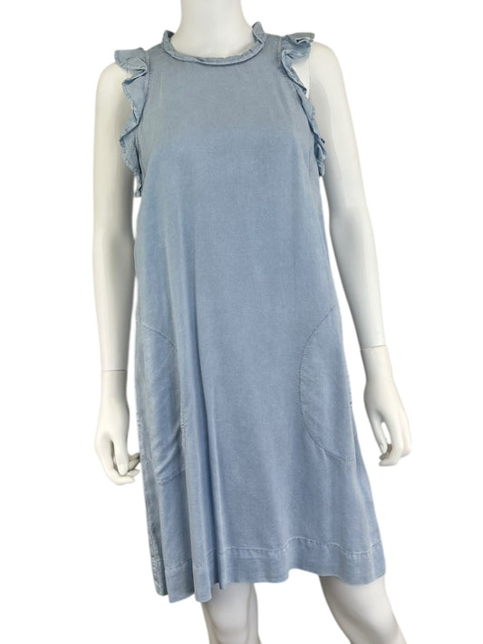 bella dahl Blue Chambray Casual Mini Dress Size S