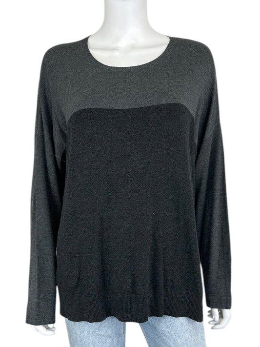 EILEEN FISHER Colorblock Knit Top Size XL