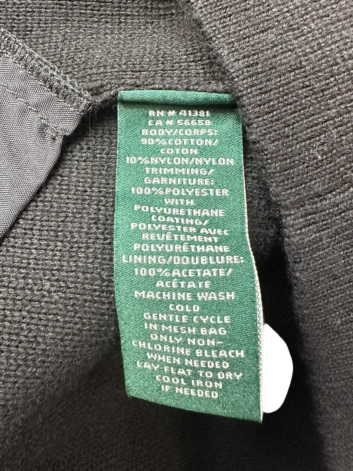 LAUREN Ralph Lauren Black Knit Jacket Size 2X