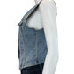 HIDDEN NWT Blue Fitted Denim Vest Size S