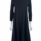 EILEEN FISHER Black Knit Midi Dress Size XS