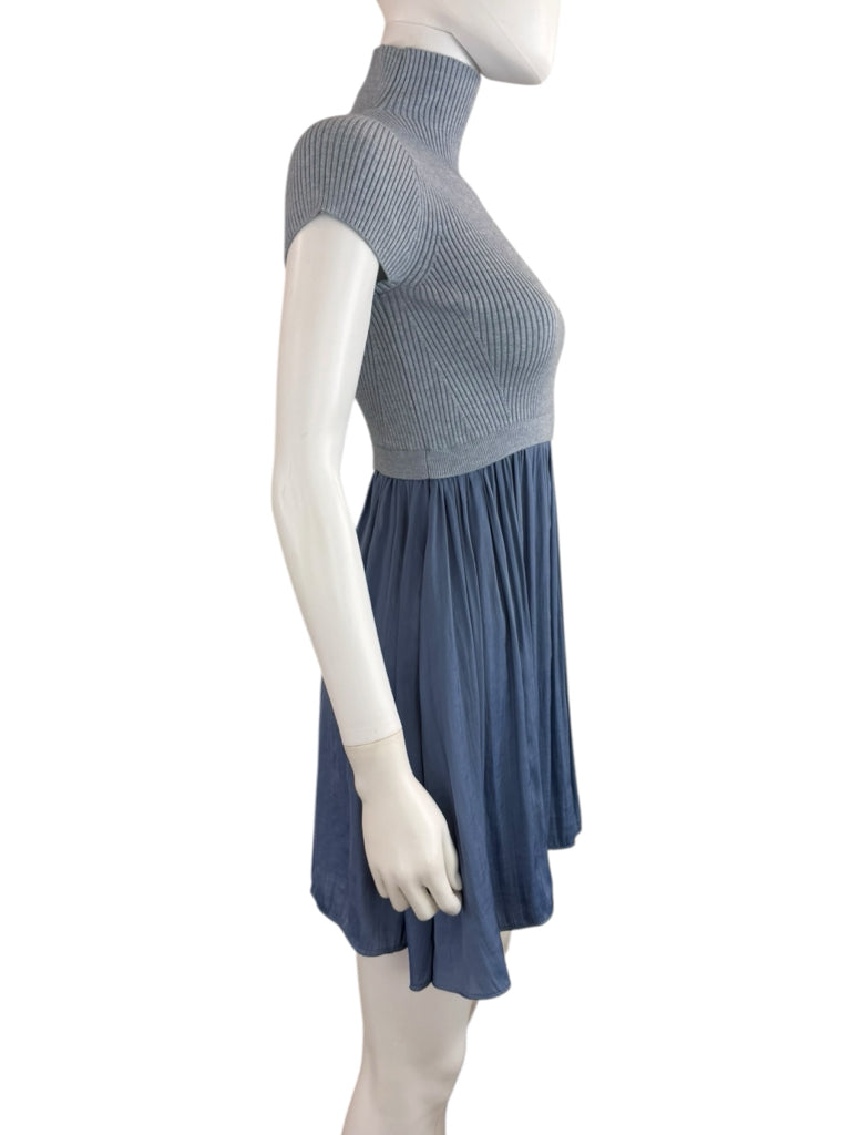 anthropologie NWT Blue Thea Twofer Sweater Dress Size MP