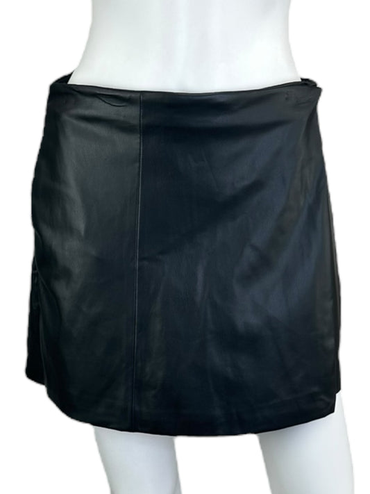 Jason Wu Black Leather Skort Size S