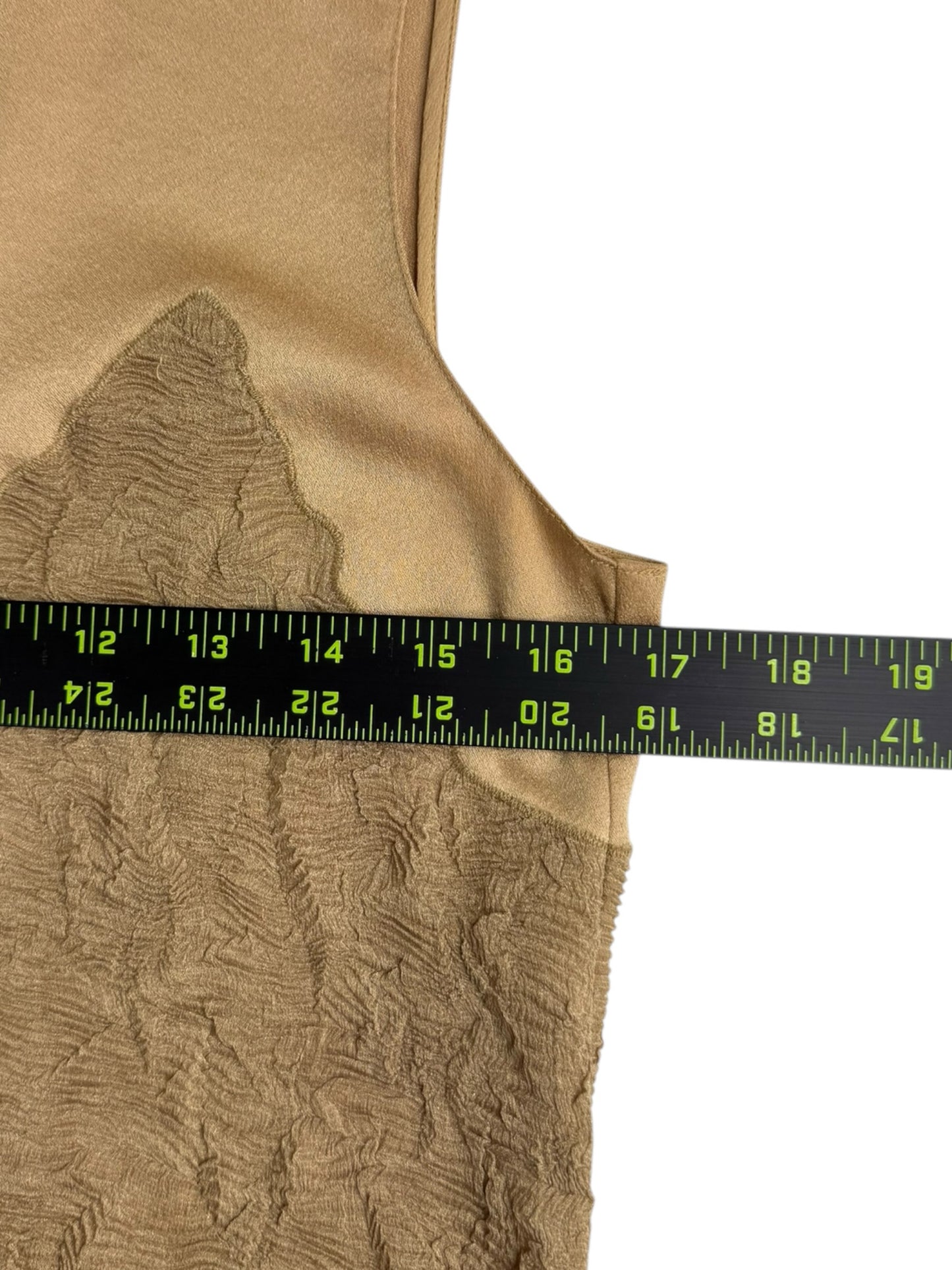 Vince Gold Crinkle Textured Shell Size XS