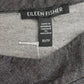 EILEEN FISHER Gray Organic Cotton Blouse Size XS