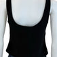 GIANNI BINI Black Cropped Tank Size 6