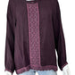 Johnny Was Purple Embroidered Blouse Size S