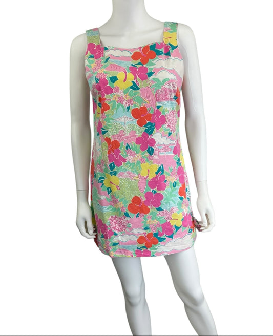 Lilly Pulitzer Floral Mini Dress Size 4