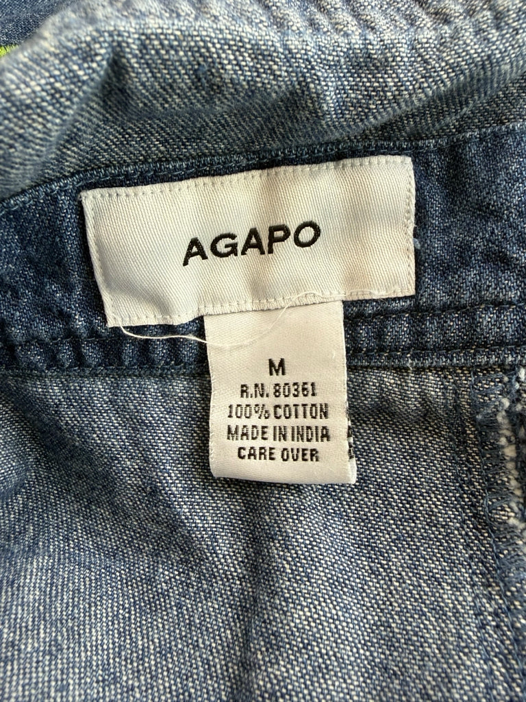 AGAPO NWT Vintage Floral Embroidered Overalls Size M