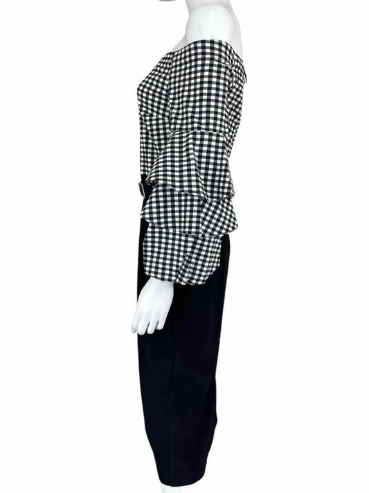 Joseph Ribkoff Checker Midi Dress Size 8