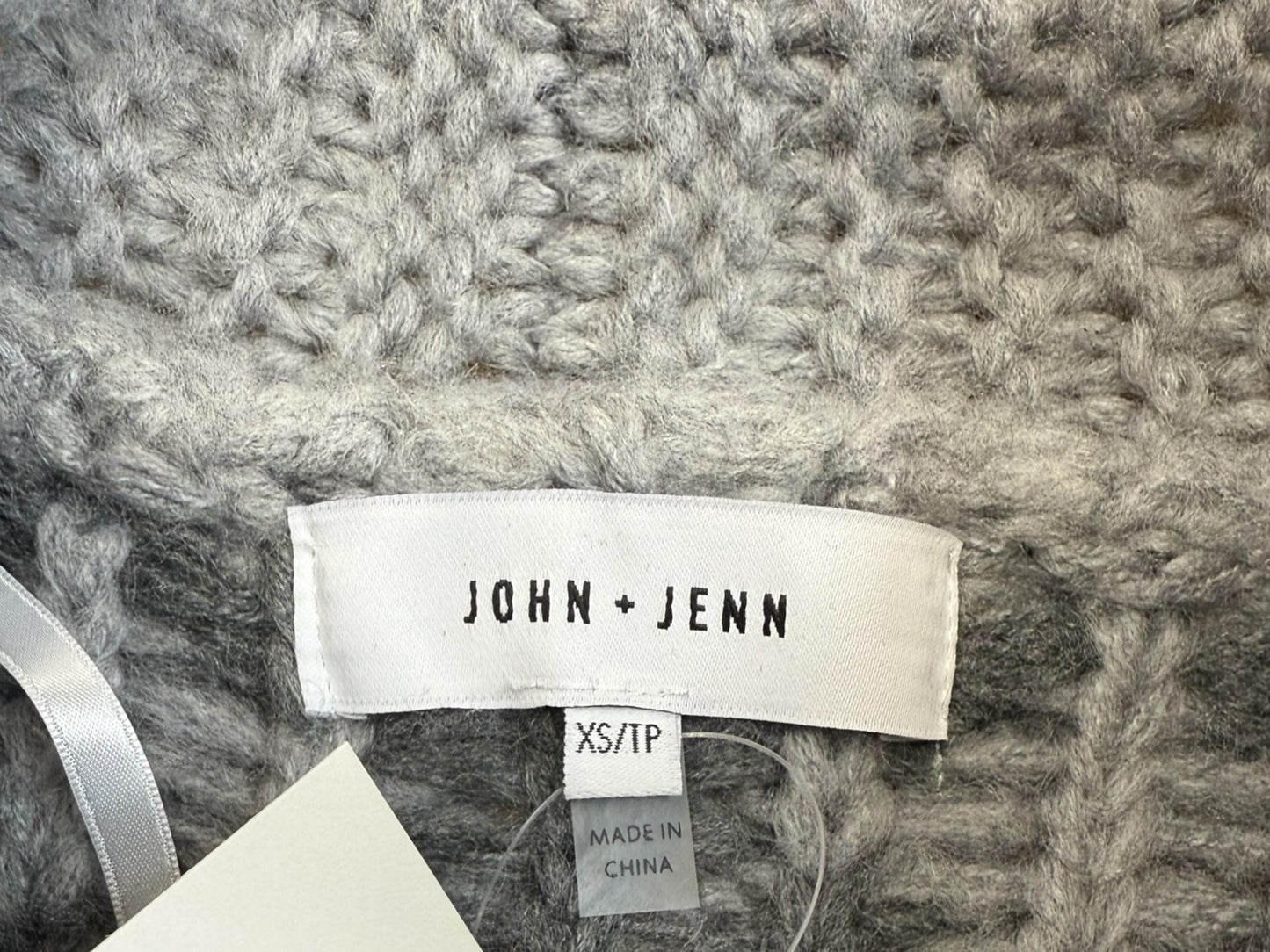 JOHN + JENN NWT Gray Brady Sweater Cardigan Size XS