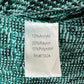 MING WANG Green Jacquard Knit Cardigan Jacket Size S