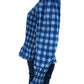 MIND TRAVELER NWT Blue Gingham Check Chia Blouse Size L