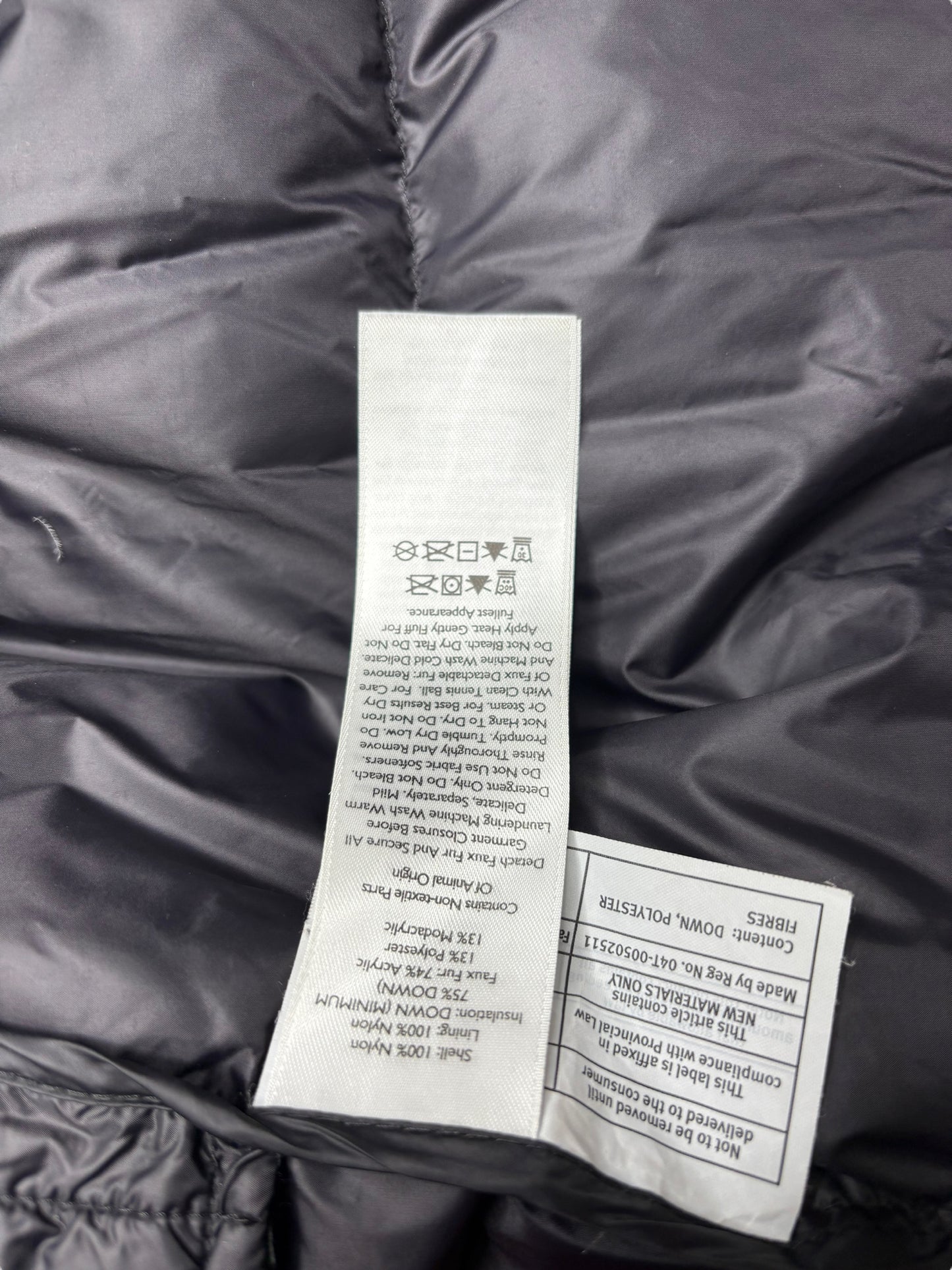 Eddie Bauer Black Down Quilted Puffy Coat Size S