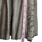 Nicole Paloma Gray Distressed Snap Mini Skirt Size S
