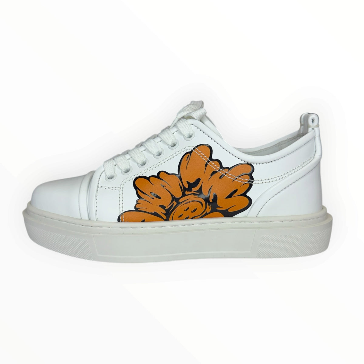 Christian Louboutin x Shun Sudo Adolon Button Flower Low-Top Sneakers Size 37
