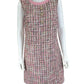 VOY Pink Tweed Shift Dress Size L