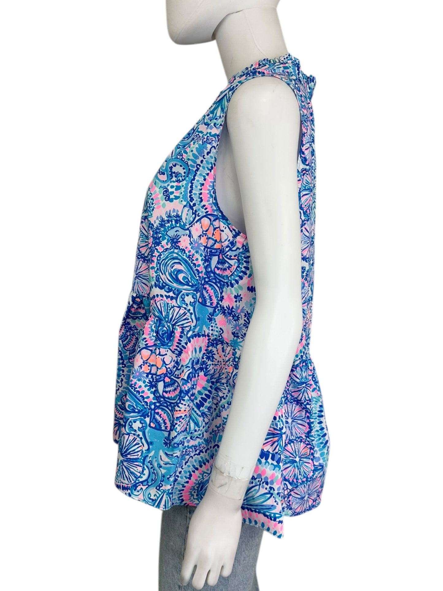 Lilly Pulitzer Paisley Print Blouse Size XL