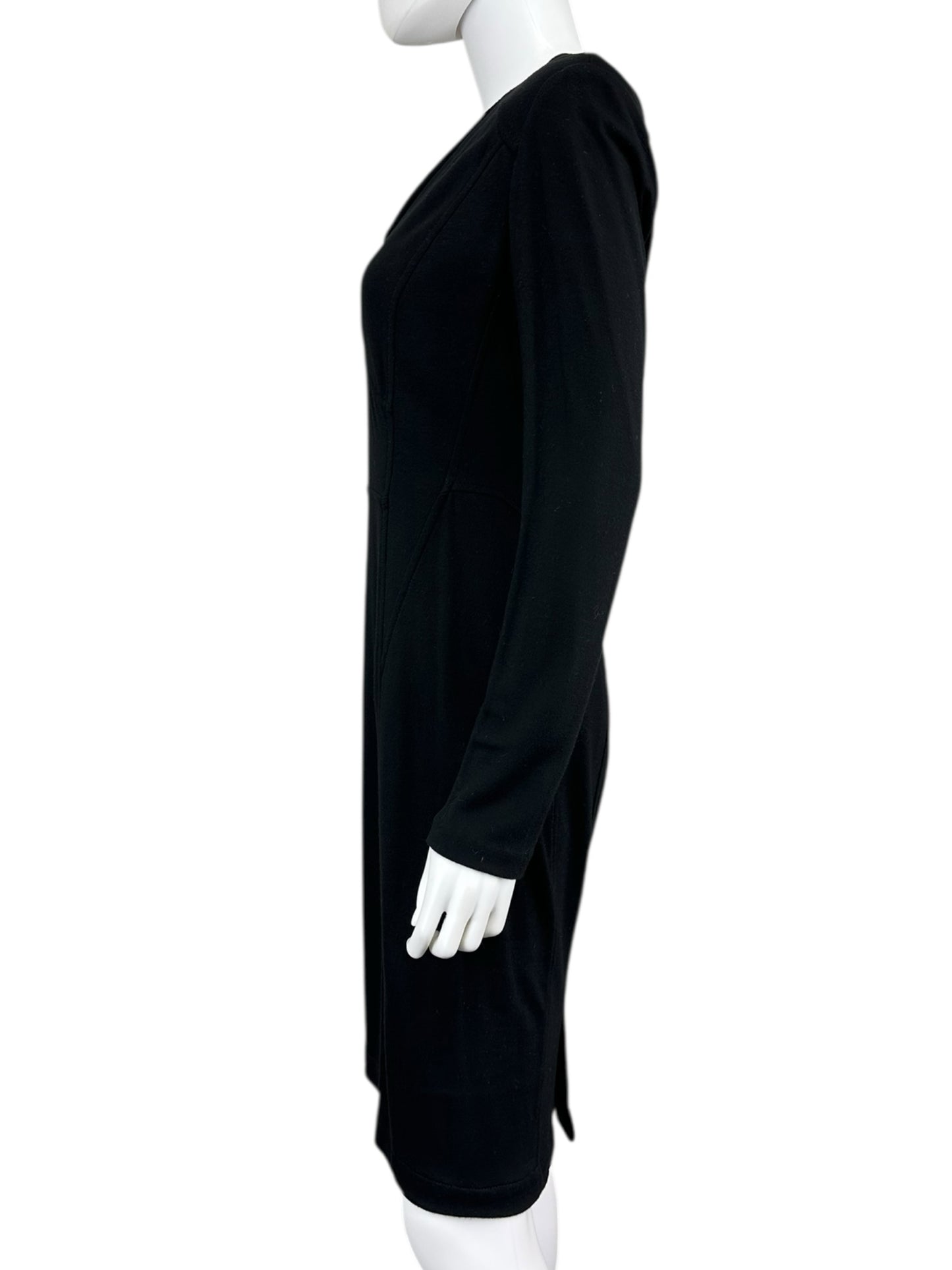 ETCETERA Black Knit Midi Dress Size 6