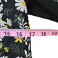 LOFT Black Floral Jacquard Moto Jacket Size 0