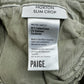 PAIGE Army Green Hoxton Slim Crop Jeans Size 27