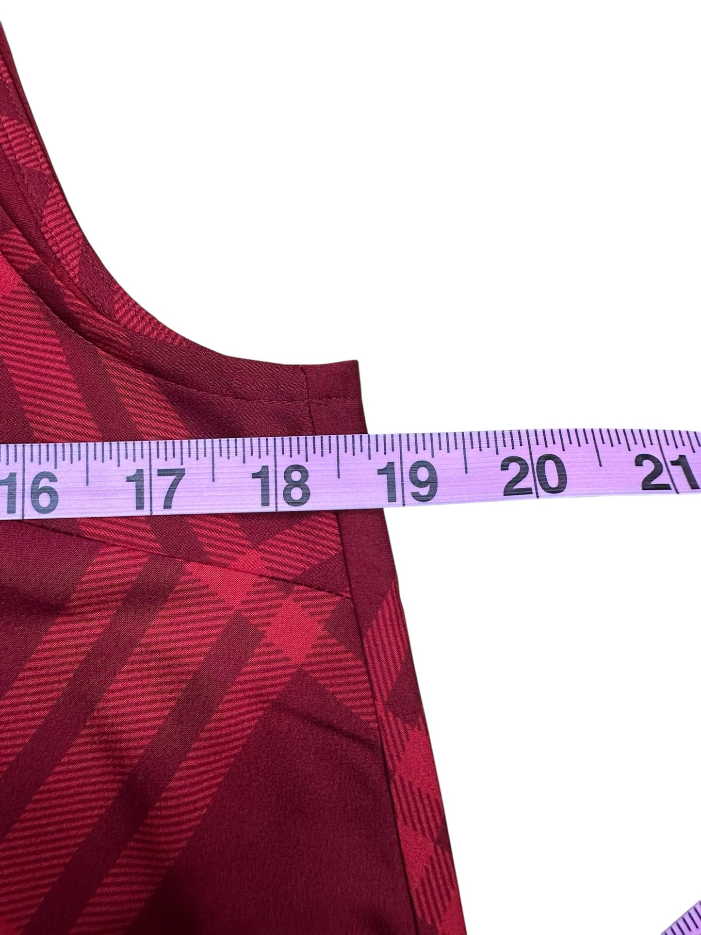 J. Crew NWT Red Plaid Tank Size S