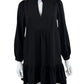 TUCKERNUCK Black Palmerston Mini Dress Size XXS