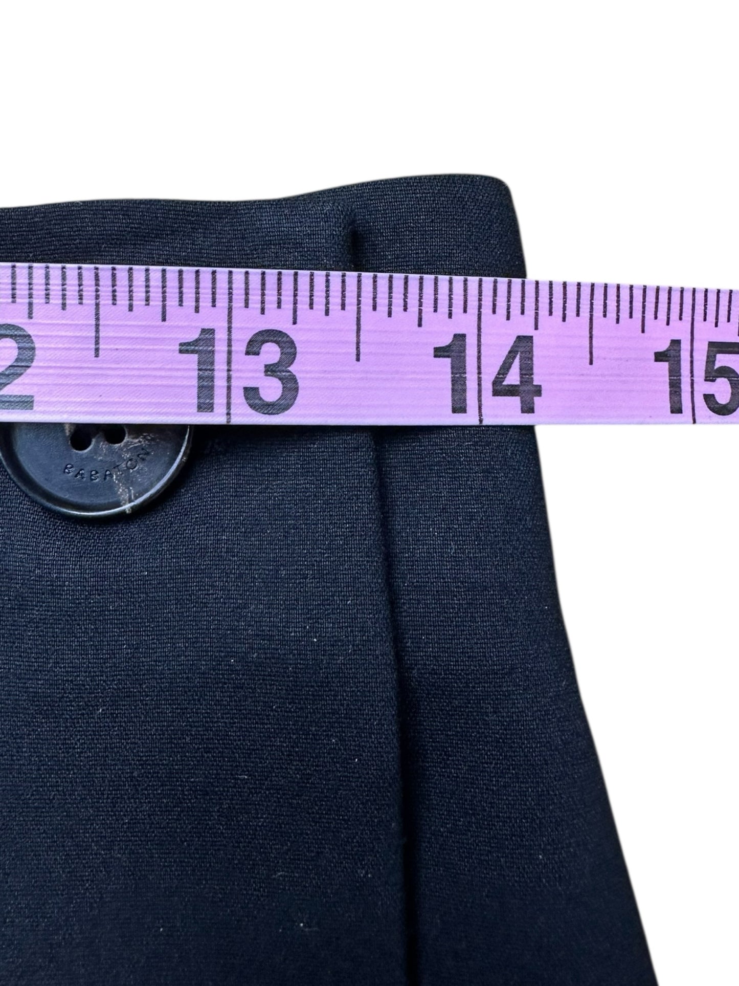 BABATON Black Mini Wrap Skirt Size 6