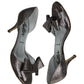 Butter Rose Glitter Bow Cassidy D'Orsay Heels Size 7.5