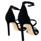 PAIGE Black Suede Scalloped Pumps Size 9