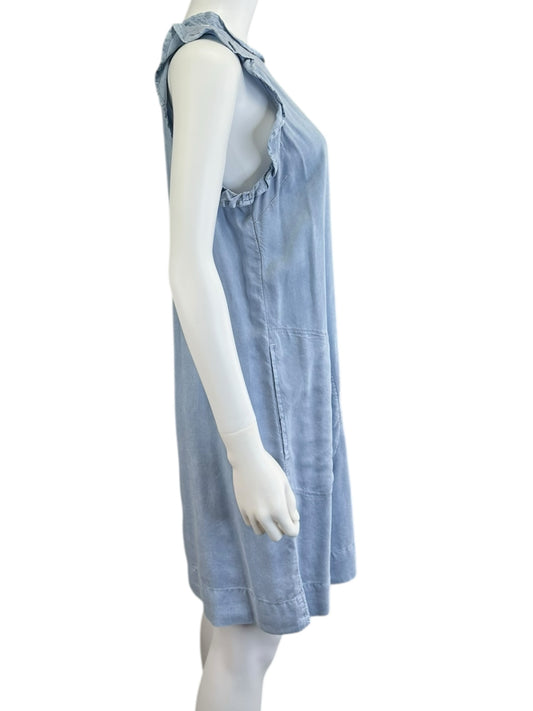 bella dahl Blue Chambray Casual Mini Dress Size S