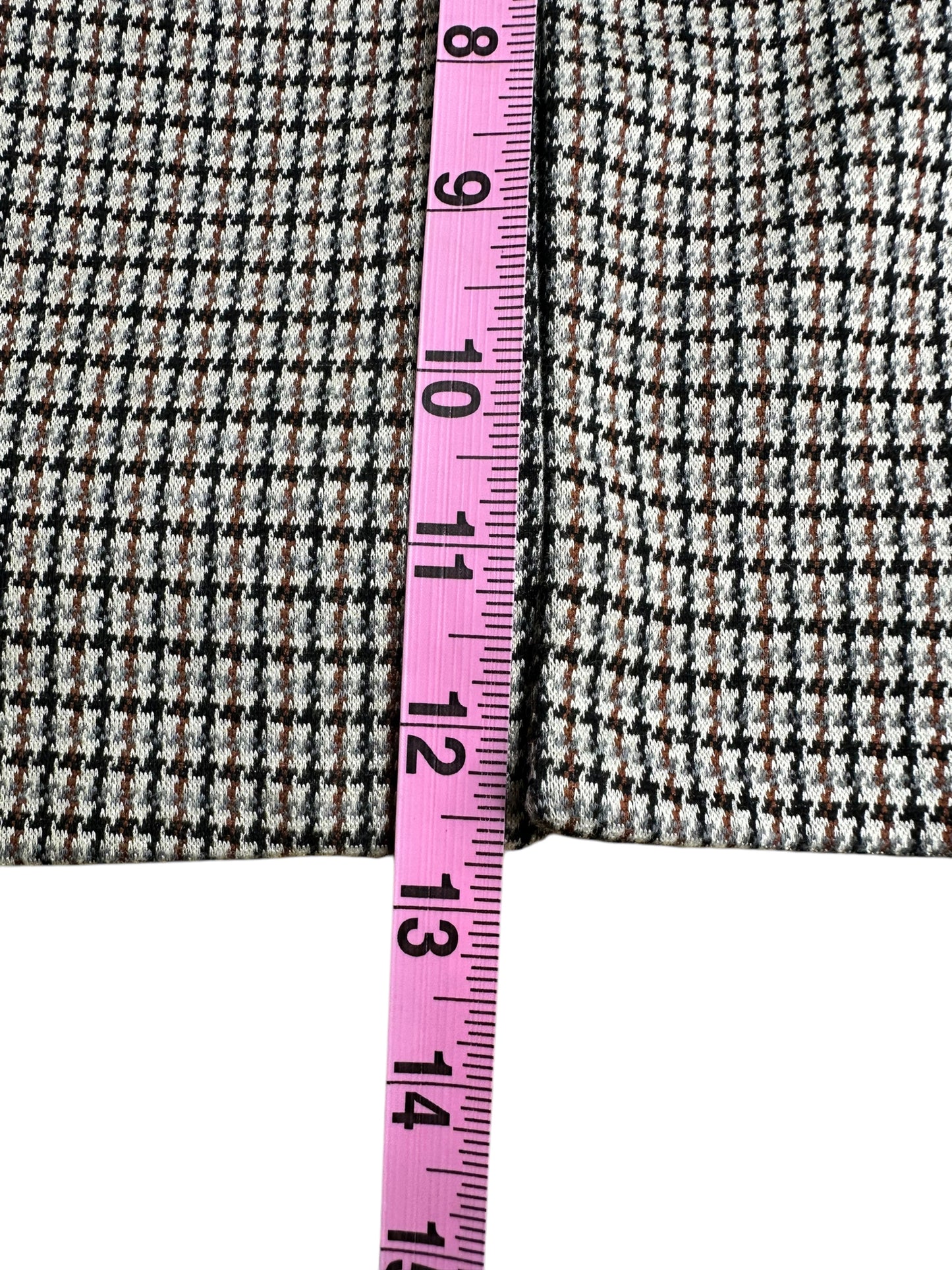 T TAHARI Tan Houndstooth Blazer Size 10