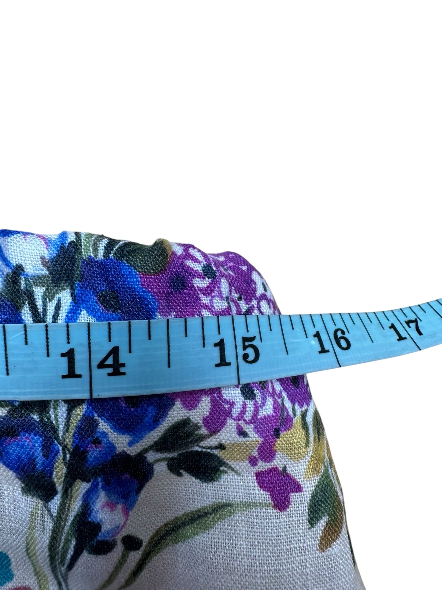 Johnny Was 100% Linen Floral Maxi Skirt Size M