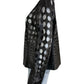 ESCADA SPORT Black Lamb Leather Polka Dot Jacket Size XL