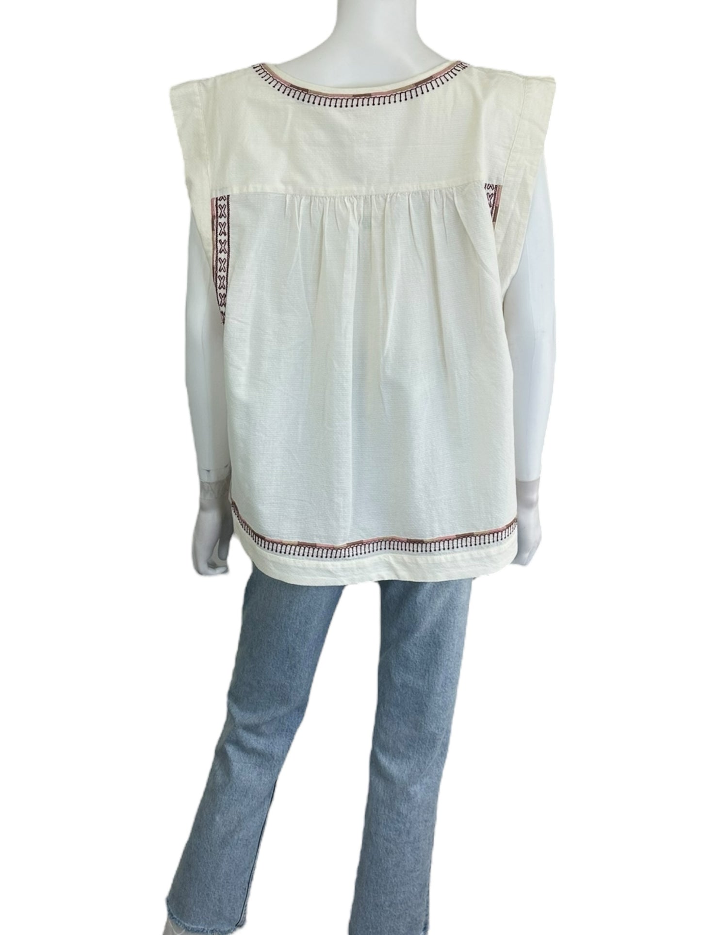 Lucky Brand Cream Blouse Size XL