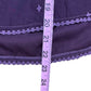 Johnny Was Purple Embroidered Tunic Top Size XS