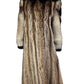 Vintage Full Length Raccoon and Fox Fur Coat