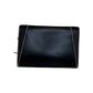 JIMMY CHOO Black Leather Oversized Sierra Convertible Cluch Handbag