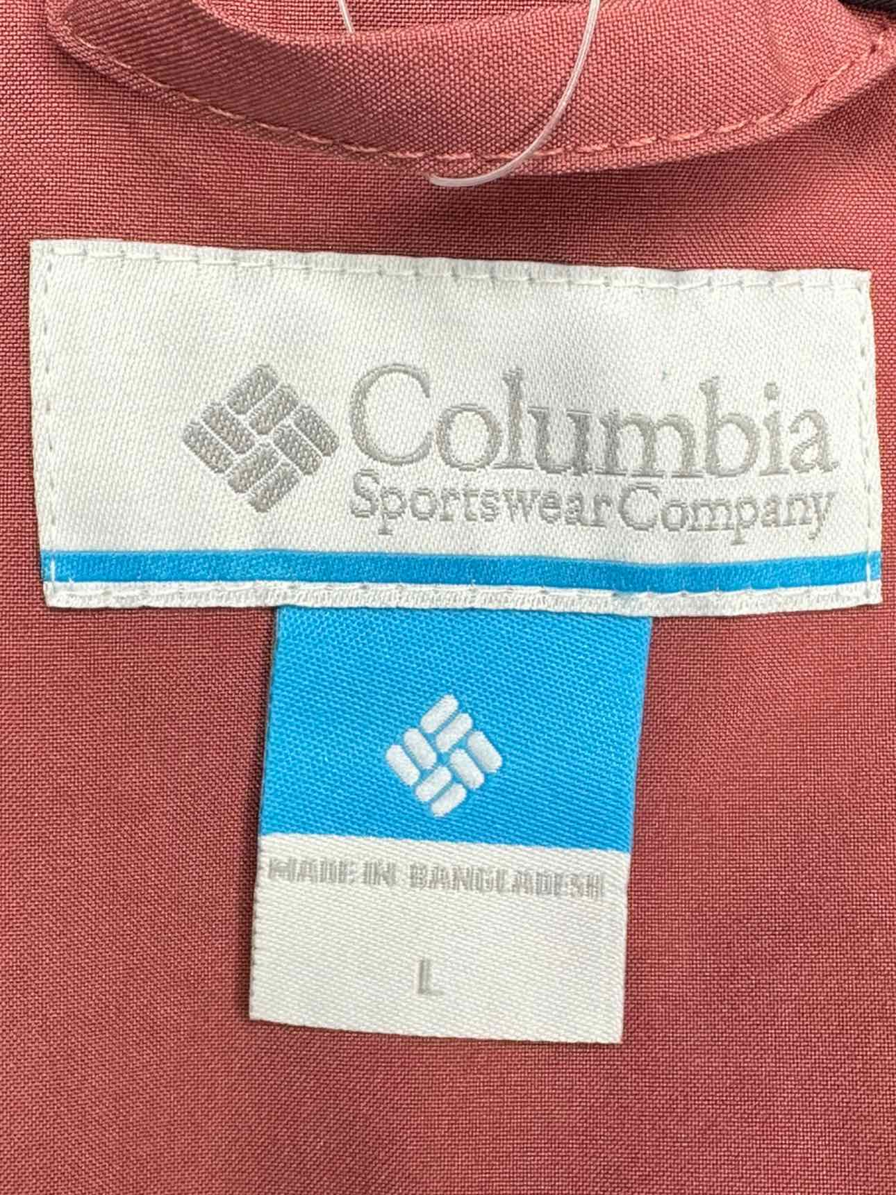 columbia Pink Raincoat Size L