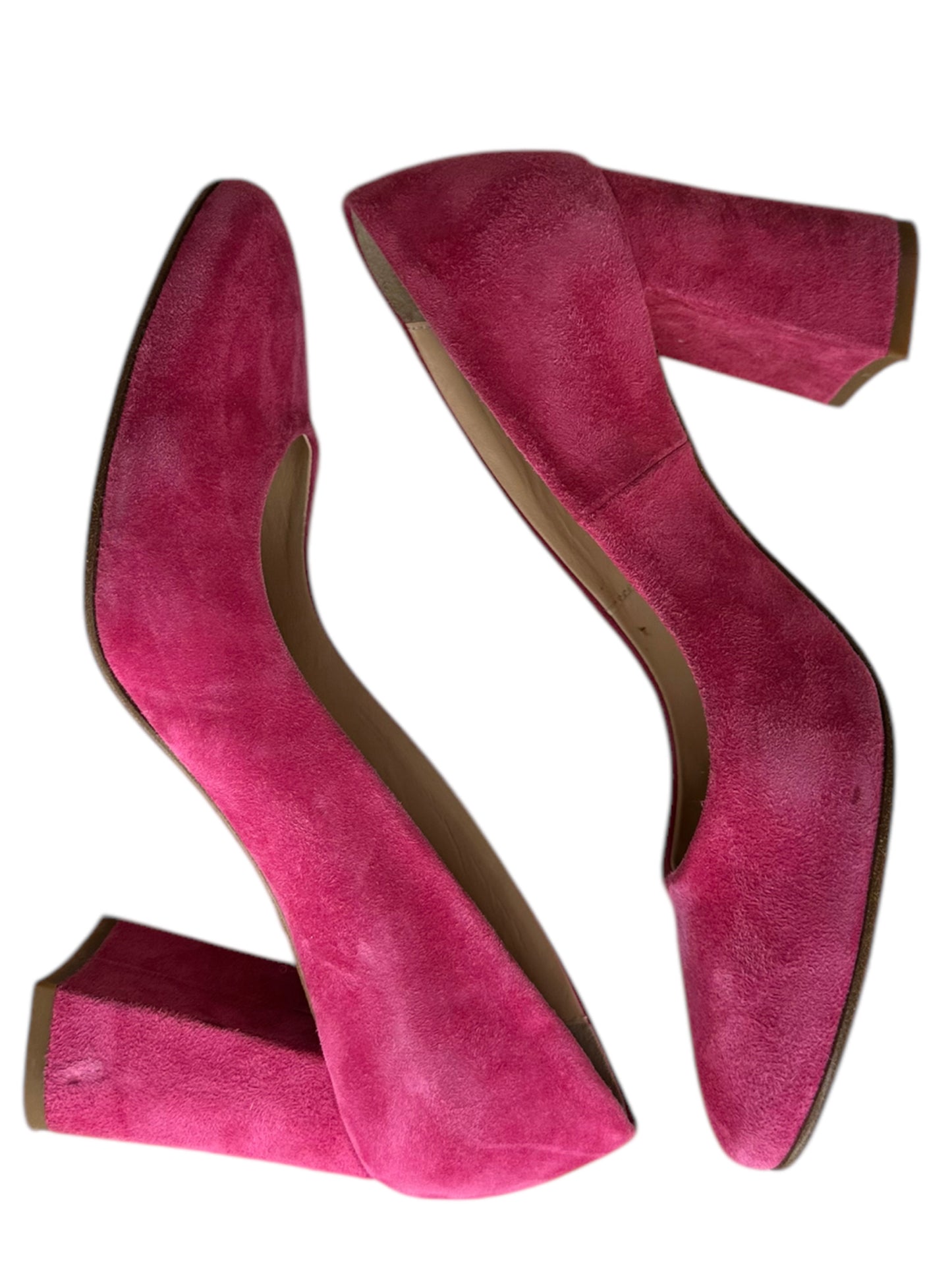 CORDANI Pink Suede Block Heel Size 37