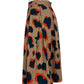 comme toi Animal Print Flowy Midi Skirt Size S