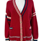 Xirena Red Alpaca Merino Wool Carey Boyfriend Cardigan Size S